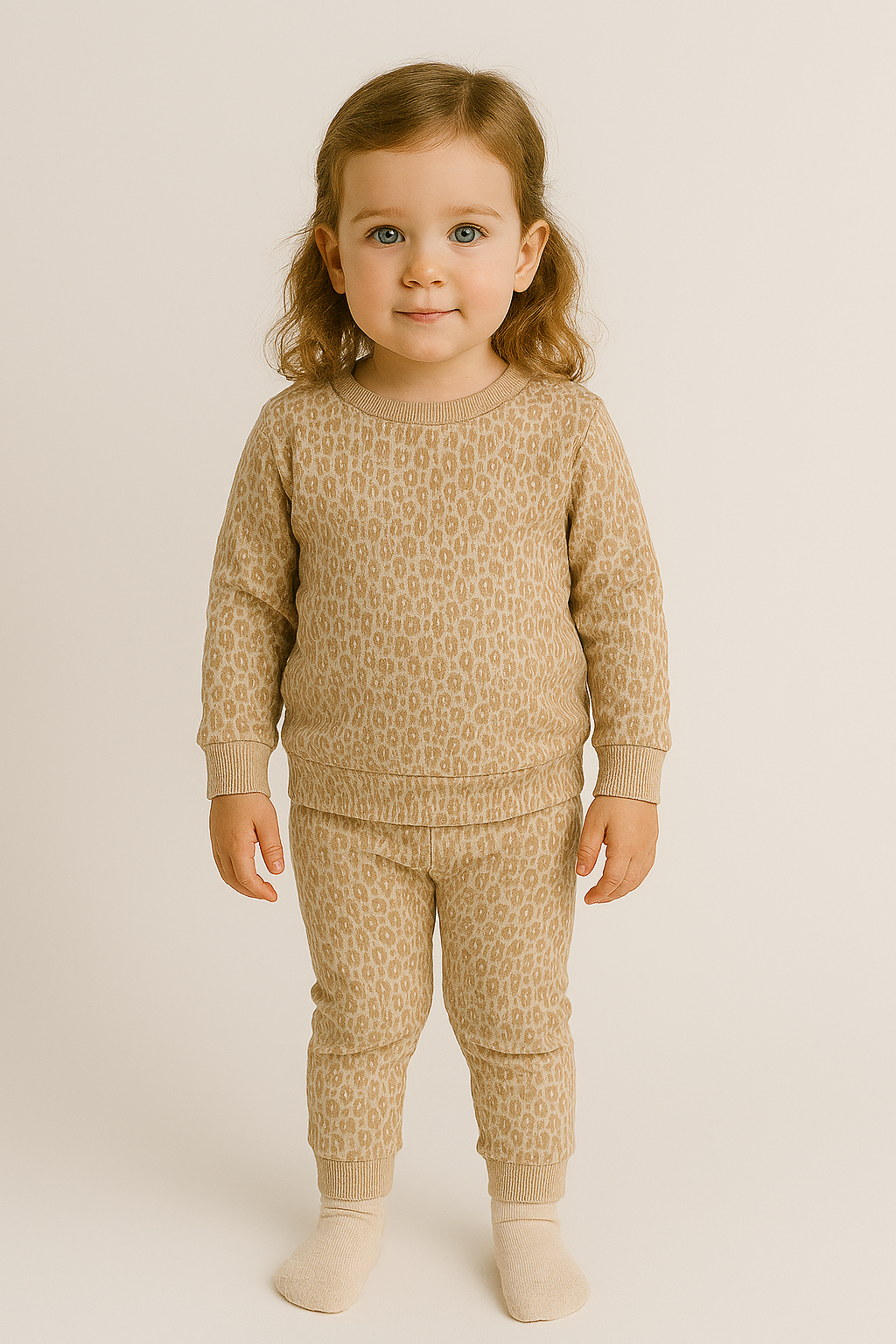 Huisje8 - Loungewear set rib LEOPARD