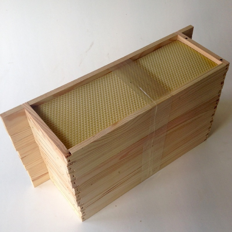 Honingkamerramen gemonteerd met kunstraat, per 10 stuks