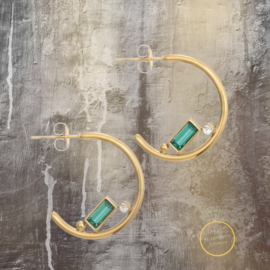 Oorsteker Turquoise steen