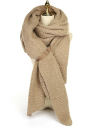 Lange sjaal Khaki