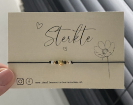 Kraaltjes armband hart goud of zilver