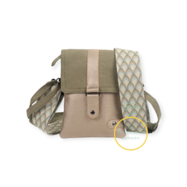 Groen crossbodytasje  schoudertasje