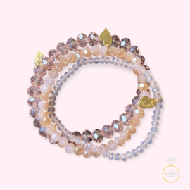 Armbandjes 3 delig Roze