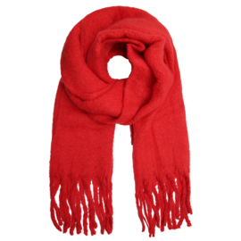 Basic Sjaal met franje Rood