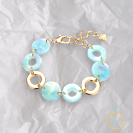 Chain Armband Blauw