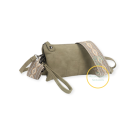 Groen New Orleans schoudertasje / clutch