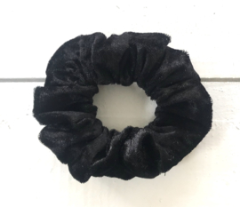 Scrunchie Velvet zwart
