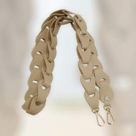 Gevlochten telefoonsnoer Beige 