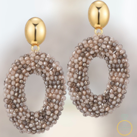 Oorbellen Multi Beige