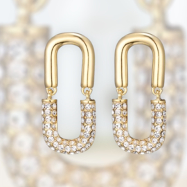 Oorbellen Goud met zirconia