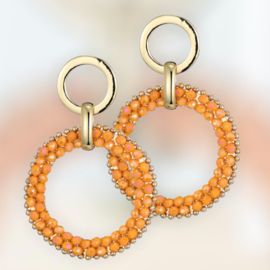 Oorbellen rozet Oranje
