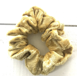 Scrunchie Velvet Goud