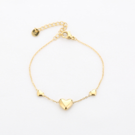 Armband hart Goud