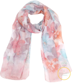 Sjaal Bloem roze | paars