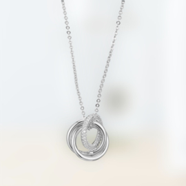 Ketting Zilver met zirconia