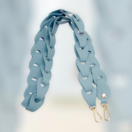 Gevlochten telefoonsnoer blauw
