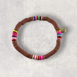Armbandje bruin  surfkraaltjes