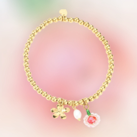 Kralenarmband met bedels