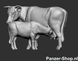 2x Set Pinzgauer Cows