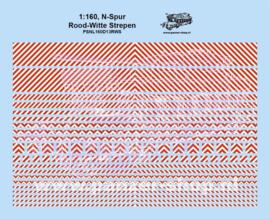 (N) Warnstreifen Rot / Weiss