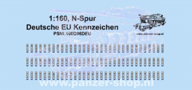 (N) Deutsche EU Kennzeichen Decals