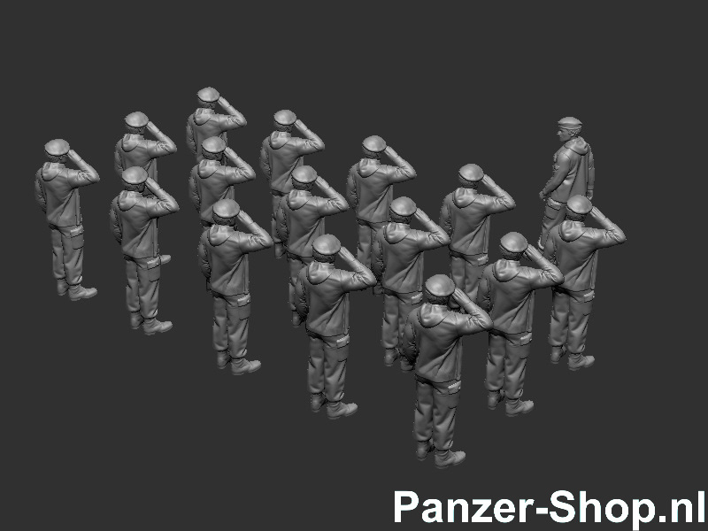 (Z) Bundeswehr Set 8 | Saluerende Soldaten