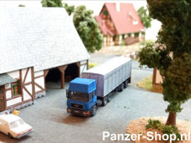 (TT) MAN F2000, Tractor & Livestock Trailer