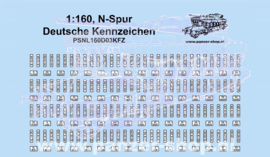 (N) Deutsche Kennzeichen Decals