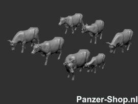 2x Set Pinzgauer Cows