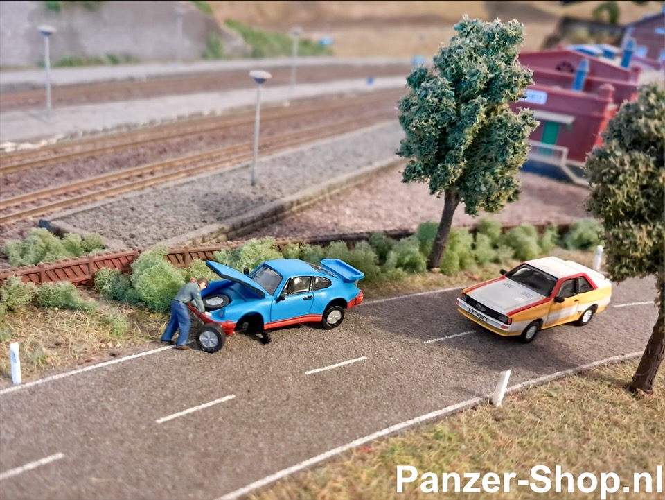 (TT) Porsche 911 Coupe SC 1980, Breakdown (+Figurine)