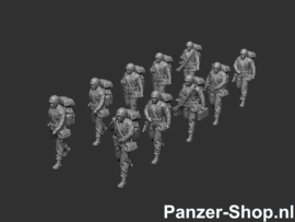 (H0) Bundeswehr Set 1 | Walking Soldiers