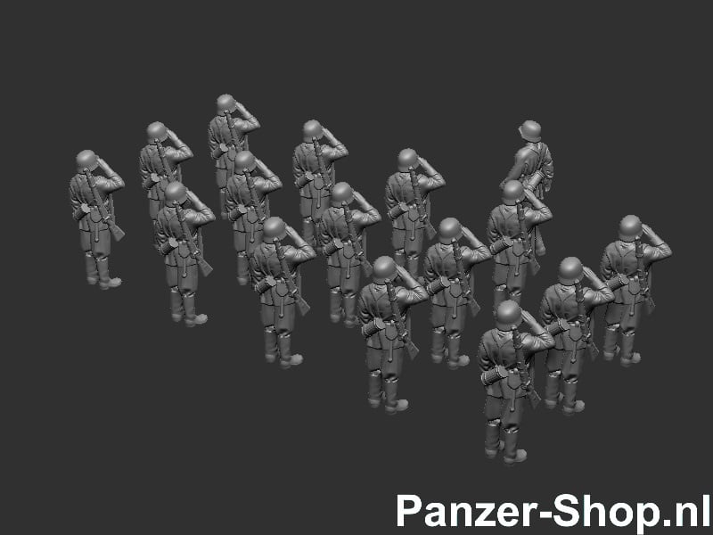 (Z) Wehrmacht Satze 1 | Saluerende Soldaten