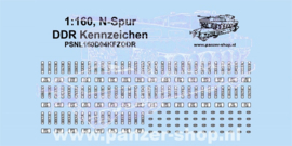 (N) GDR License Plates Decals
