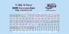 (N) DDR Kennzeichen Decals