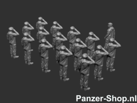 (H0) Bundeswehr Set 8 | Saluting Soldiers