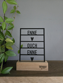 Enne, ouch enne