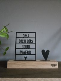 Oma, dich bös goud waerd