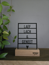 Laef, lach & geneet