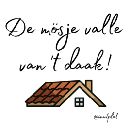 De mösje valle van 't daak!