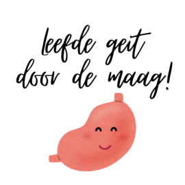 Leefde geit door de maag!