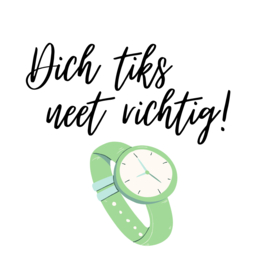 Dich tiks neet richtig!