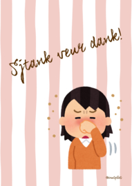 Sjtank veur dank! Houte poster A5