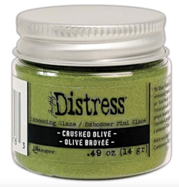 Distress Embossing Glaze Crushed Olive (TDE 79163)