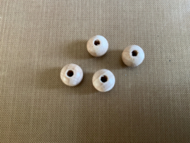 Vier houten kralen voor pootjes, 0,8 cm
