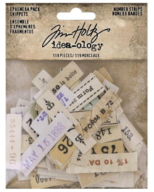 Idea-Ology Ephemera Snippets Number Strips (TH94222)