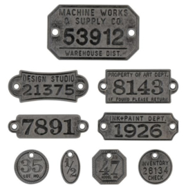 Idea-Ology Metal Factory Tags (TH94039)