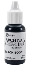 Distress Archival Navulling Black Soot THARD-51091