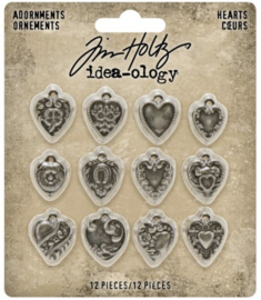 Idea-Ology Metal Adornments Hearts (TH94130)