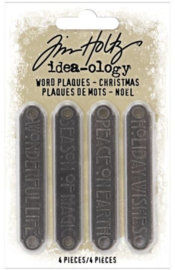 Idea-Ology Metal Word Plaques Christmas (TH94203)