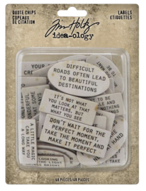 Idea-Ology Chipboard Quote Chips Labels  TH94320